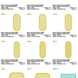 Stickdatei Set XXL Handtuchlabels Knockdown Stitch Hintergründe für Handtücher - Sewando