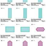 Stickdatei Set XXL Handtuchlabels Knockdown Stitch Hintergründe für Handtücher - Sewando