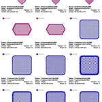 Stickdatei Set XXL Handtuchlabels Knockdown Stitch Hintergründe für Handtücher - Sewando