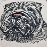 Stickdatei Shar Pei "Harper" - realistisch - FÜR HELLE STOFFE
