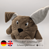 Wendekuscheltier Hase Krempeltier Level 1 - Nähanleitung und Schnittmuster - Sewando