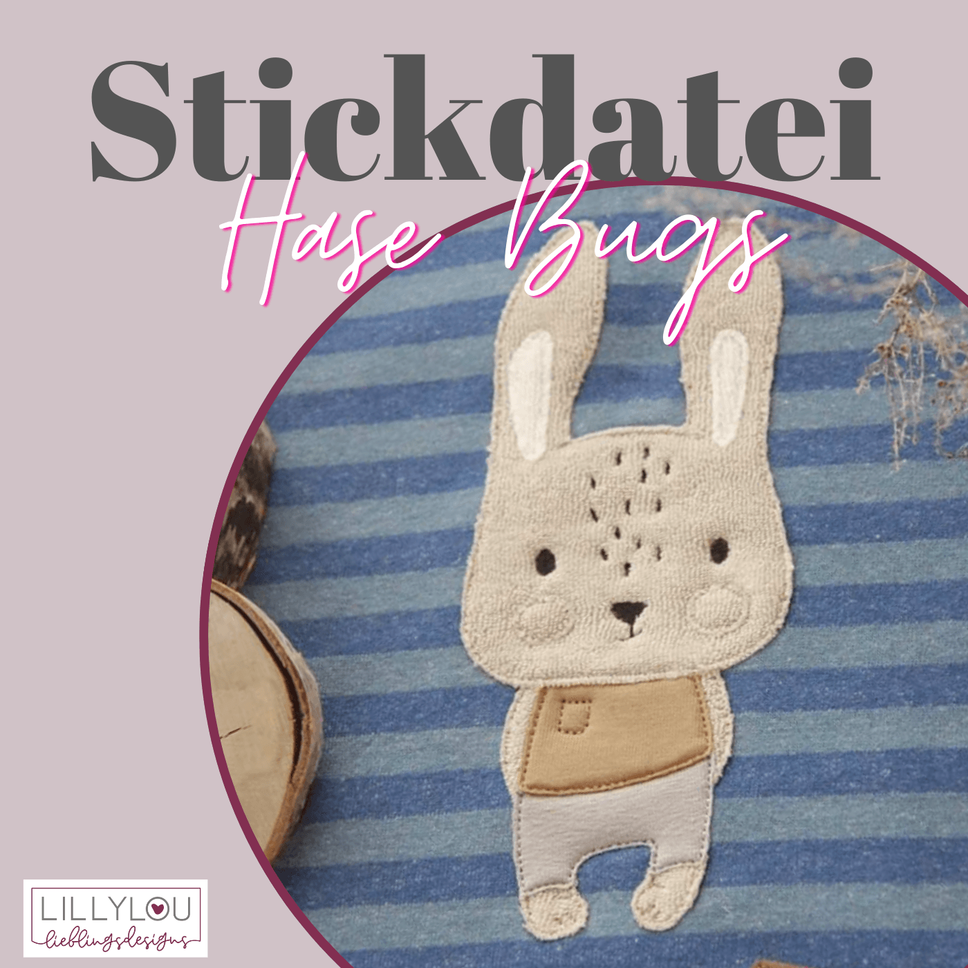 Stickdatei - Hase Bugs - Sewando