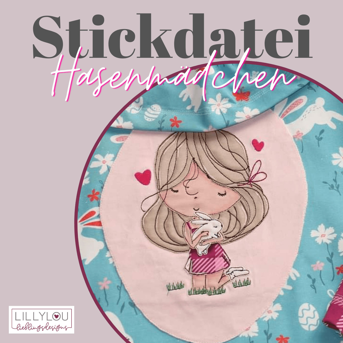 Stickdatei - Hasenmädchen - Sewando