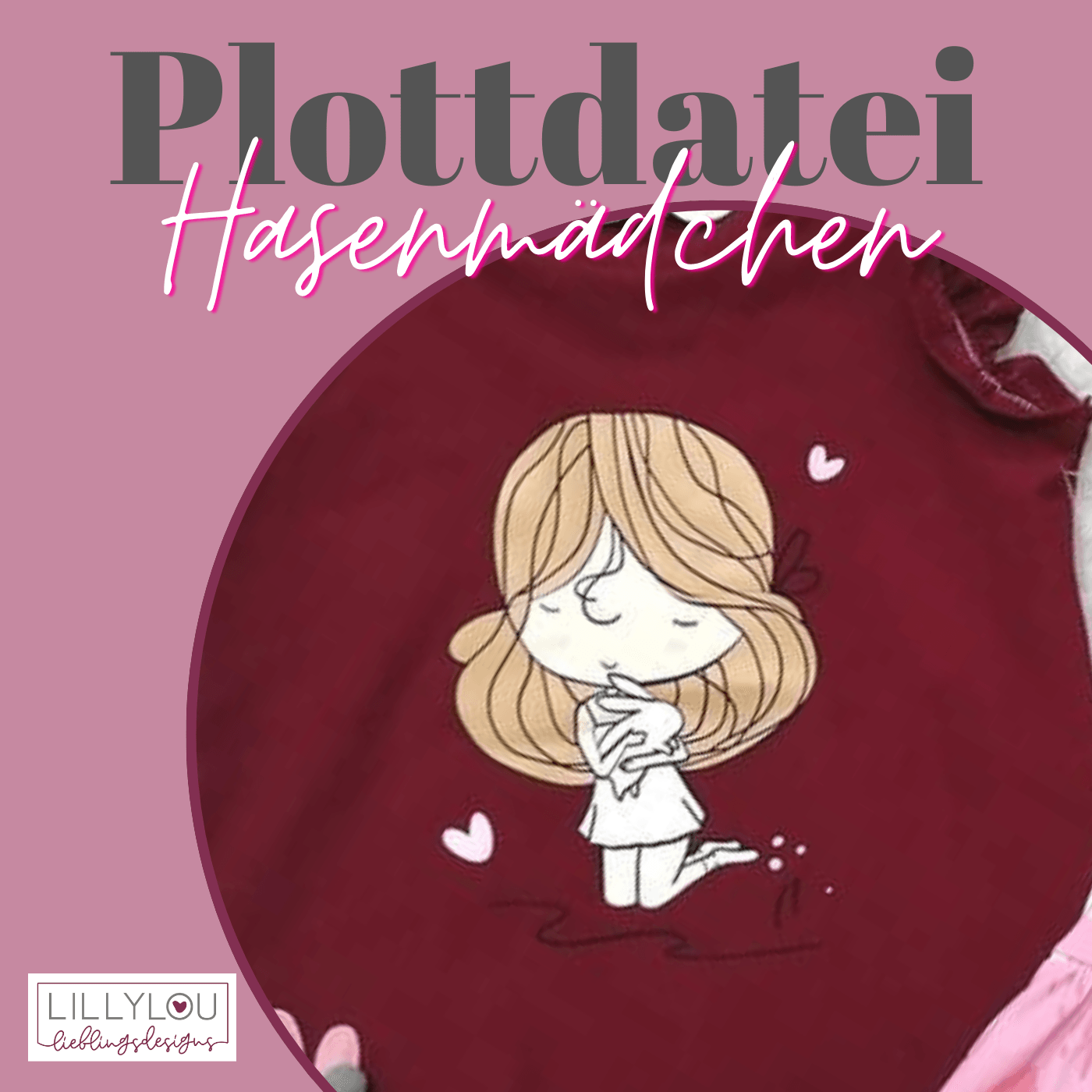 Plotterdatei - Hasenmädchen - Sewando