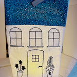 ITH Lichterbeutel 13x18cm Stickdatei Haus Häuser SET - Sewando