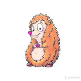 Digi Stamp Set "Igel mit Herz" - Drucken | Basteln | Plotterdatei