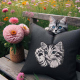 Stickdatei Applikation Katze Baby "Heidi" - realistisch - FÜR HELLE & DUNKLE STOFFE