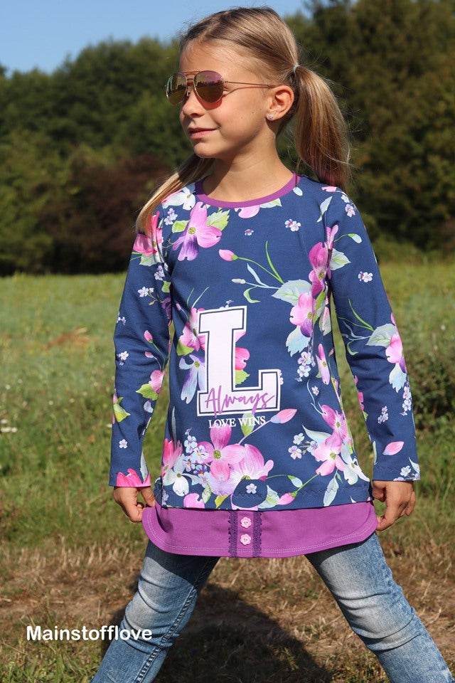 Happy Two in One - Gr 86-164 - Shirt im Lagenlook Schnittmuster - Sewando