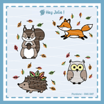 Plotter- und Laserdatei Herbsttiere - Sewando