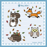 Plotter- und Laserdatei Herbsttiere - Sewando