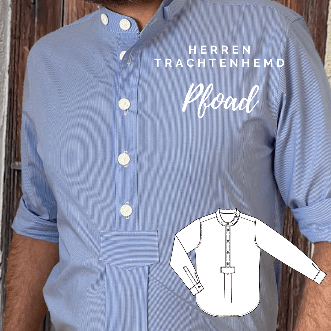 Schnittmuster Herren Trachtenhemd Pfoad Gr. 46-60 : - Sewando