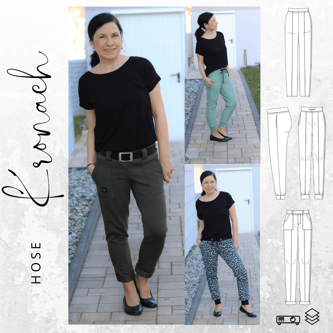 Schnittmuster Hose KRONACH Gr. 34-54 : - Sewando