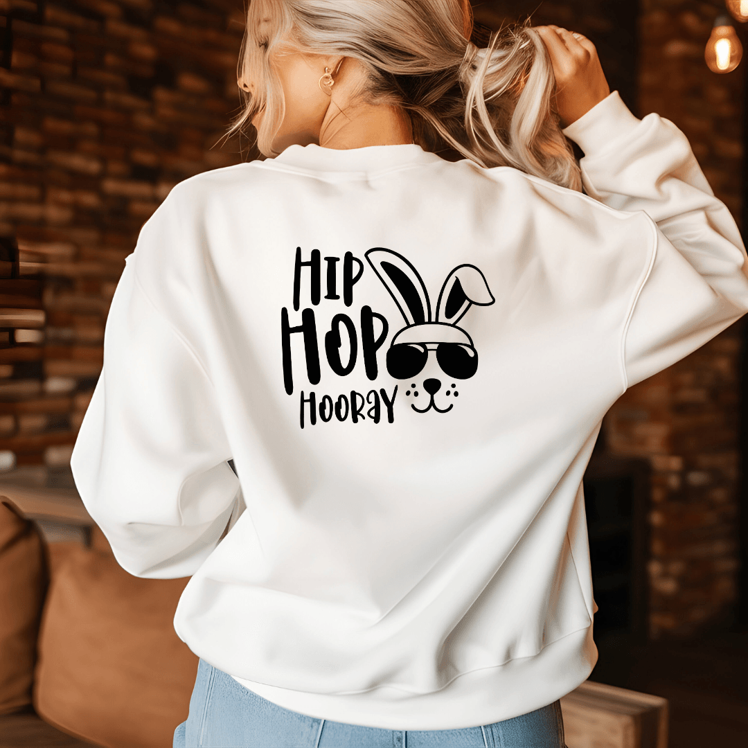 Plotterdatei Hip Hop Hooray – cooler Osterhase mit Sonnenbrille - Sewando