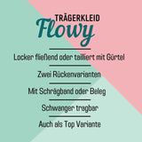 Hippie Trägerkleid Flowy Schnittmuster | Luftiges Sommerkleid nähen