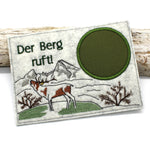 Stickdatei Mugrug Untersetzer Hirsch Berge - Sewando