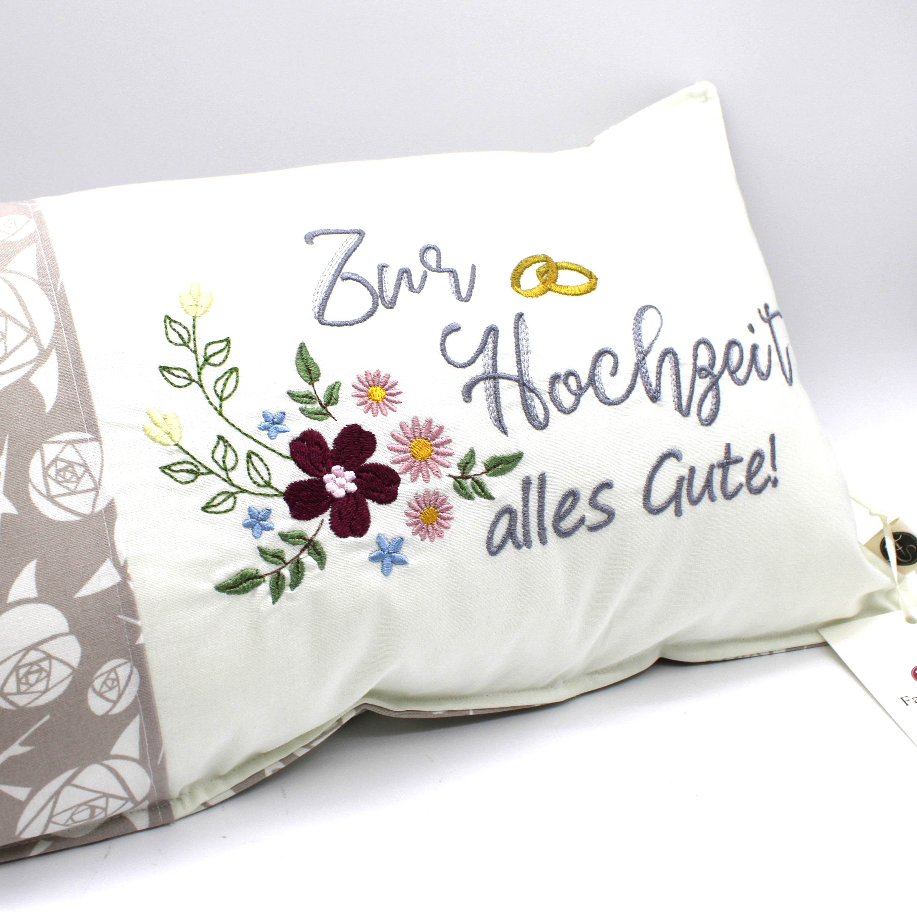 Stickdatei Blumen Hochzeit alles Gute - Sewando