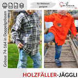 Holzfäller-Jäggli, Schnittmuster Grösse 74-164