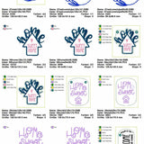 Stickdatei Set Home Deko Schriftzüge und Stabdeko - Sewando