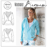 Schnittmuster Hoodie Bequem Gr. 32 - 52 - Sewando