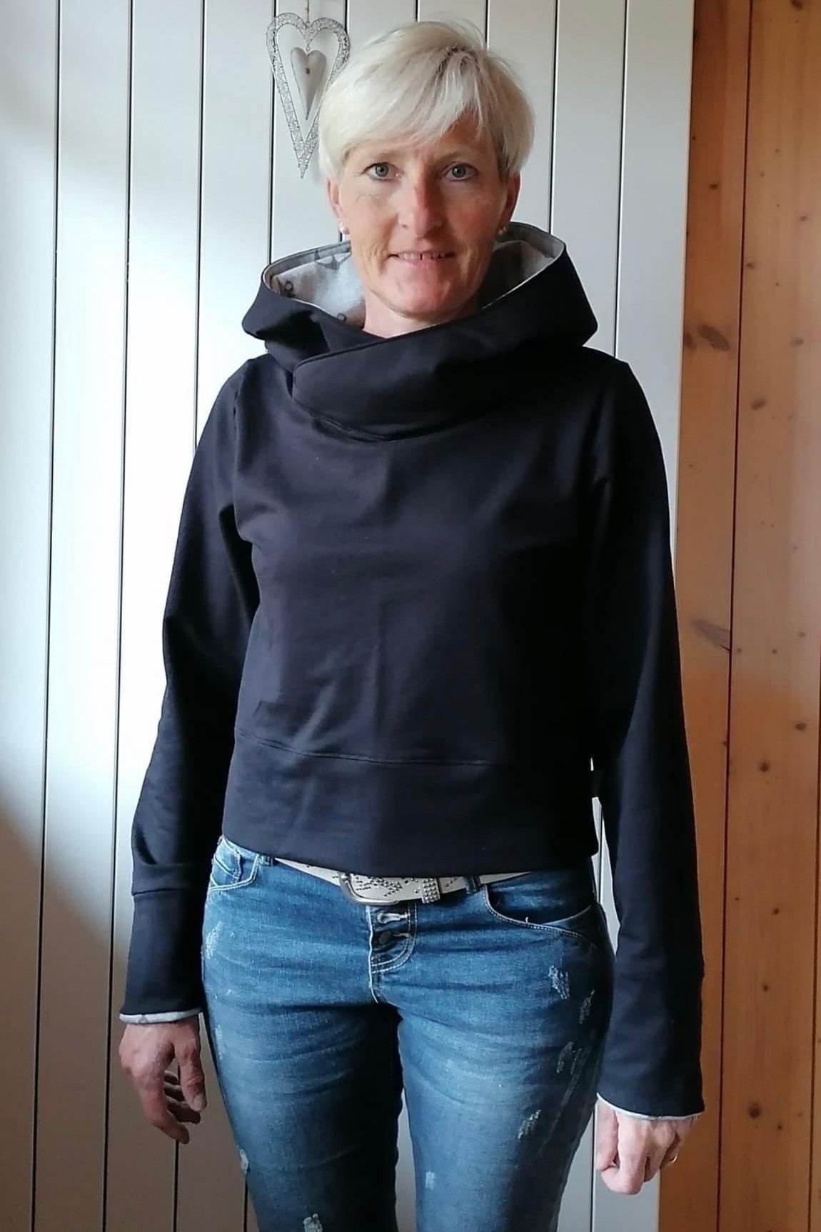 Schnittmuster Hoodie Ladylike, Größe 32 - 50 : - Sewando
