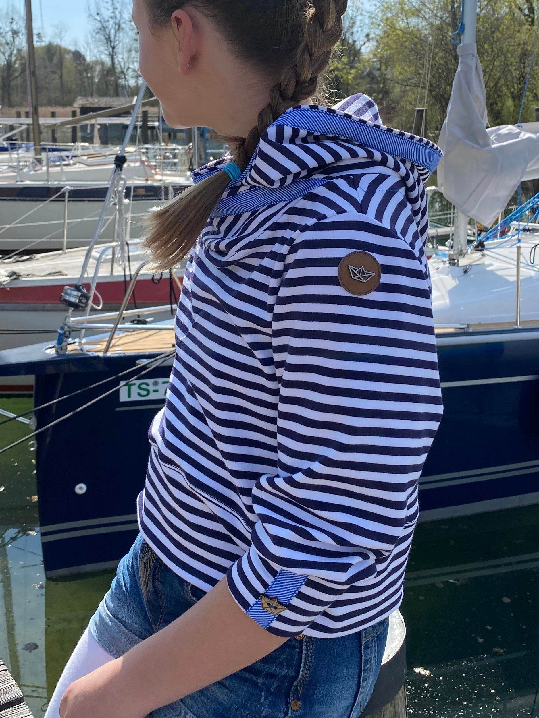 Schnittmuster Hoodie Ladylike, Größe 32 - 50 : - Sewando