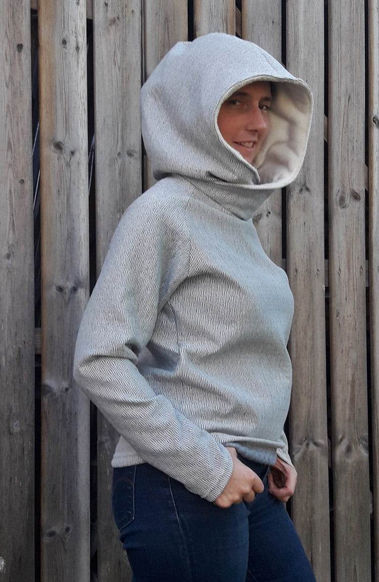 Raglan Sweater & Hoodie Schnittmuster+Nähanleitung Gr. XS-XL | BU 83-116 CM : - Sewando