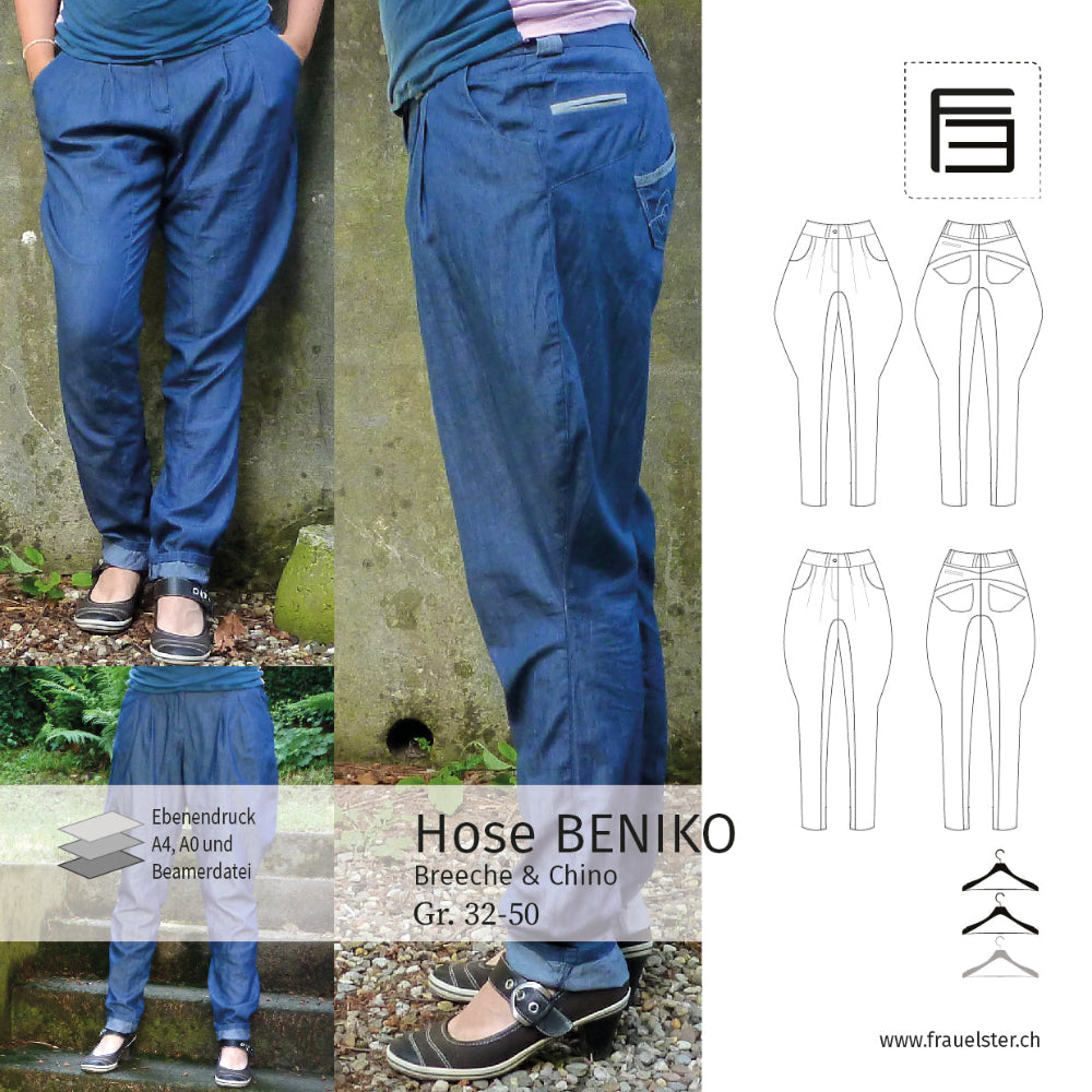 schnittmuster, hose, sewando, ebenendruck