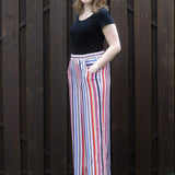 Nele - Culotte/Palazzo Hose mit weiten Beinen und Gummizug - Gr. 34-50, A4+A0