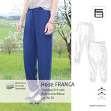 Schnittmuster Hose FRANCA Variante 5+6 (Gr.36-52)