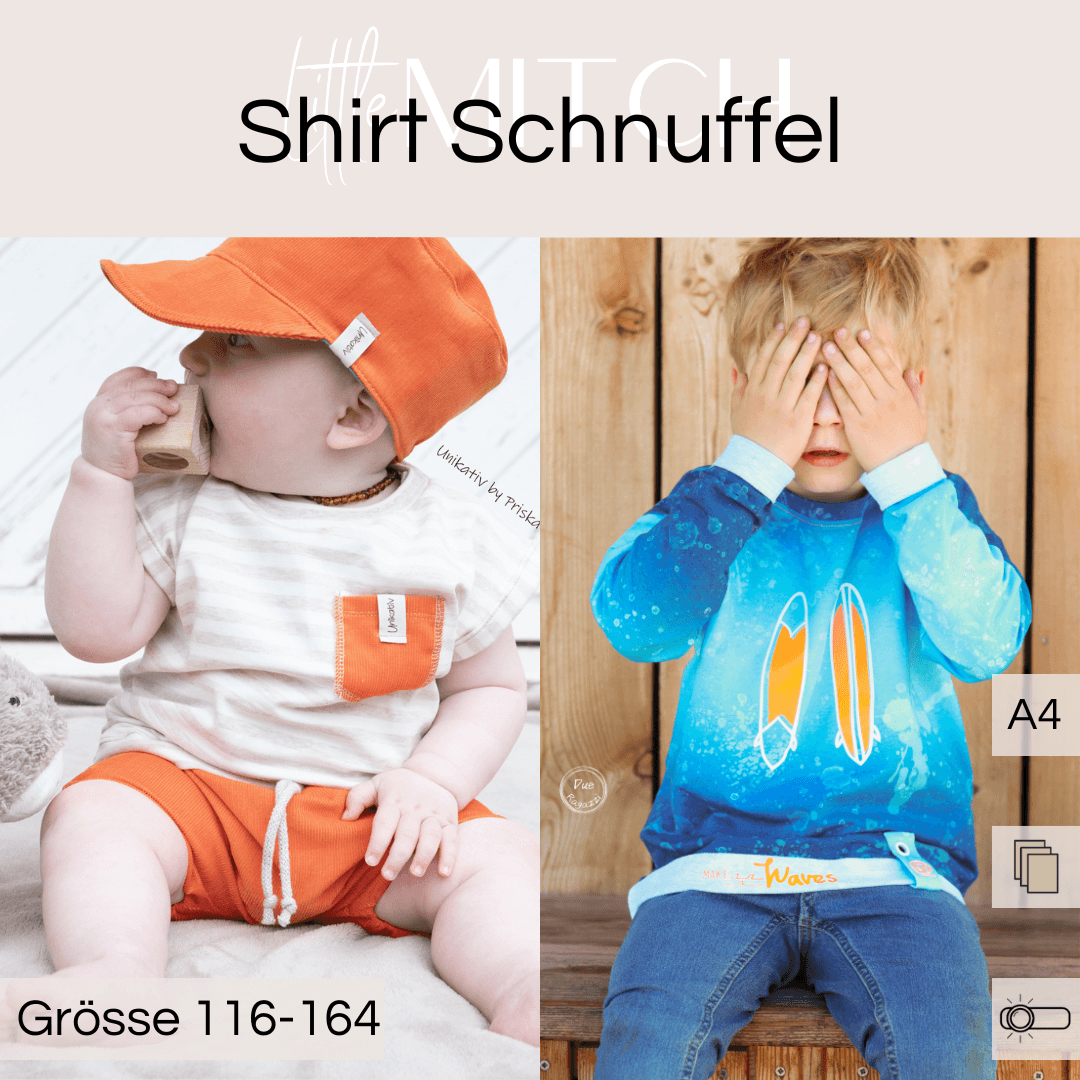 Schnittmuster Shirt Schnuffel Maxi Gr. 116-164 - Sewando