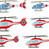 Stickdatei - kleiner Hubschrauber Feuerwehr Polizei FIRE Police