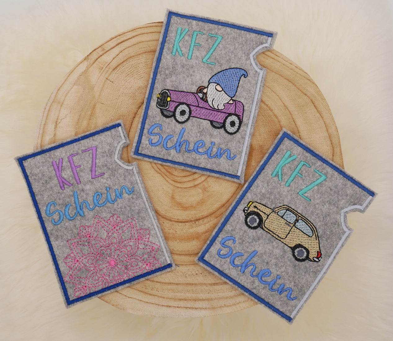 Stickdatei Set ITH KFZ-Schein Hüllen - Sewando