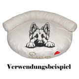 Stickdatei deutscher Schäferhund "Helli" - realistisch - FÜR HELLE STOFFE