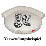 Stickdatei Boxer "Whisky" - realistisch - FÜR HELLE STOFFE