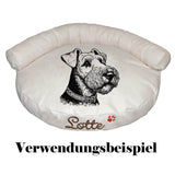Stickdatei Airedale Terrier "Marlin" - realistisch - FÜR HELLE STOFFE