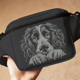 NEU Stickdatei Springer Spaniel "Ignazius" - realistisch - FÜR DUNKLE STOFFE