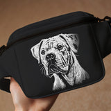 NEU Stickdatei Dogo Argentino "Brenda" - realistisch - FÜR DUNKLE STOFFE