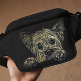 Stickdatei Applikation Yorkshire Terrier "Cindy" - realistisch - FÜR HELLE & DUNKLE STOFFE