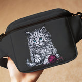 Stickdatei Applikation Katze "Shadow" - realistisch - FÜR HELLE & DUNKLE STOFFE