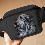 Stickdatei Applikation Bearded Collie "Mike" - realistisch - FÜR HELLE & DUNKLE STOFFE