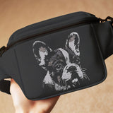 Stickdatei Französische Bulldogge "Nolan" - realistisch - FÜR DUNKLE STOFFE