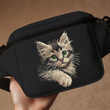 Stickdatei Katze Kätzchen Kitten "Meggan" - realistisch - FÜR DUNKLE STOFFE