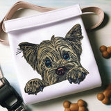 Stickdatei Applikation Yorkshire Terrier "Cindy" - realistisch - FÜR HELLE & DUNKLE STOFFE
