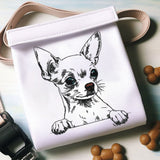 Stickdatei Chihuahua kurzhaar  "Aage" - realistisch - FÜR HELLE STOFFE