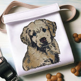 Stickdatei Applikation Golden Retriever "Muffin" - realistisch - FÜR HELLE & DUNKLE STOFFE