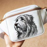 Stickdatei  Bearded Collie "Mike" - realistisch - FÜR HELLE STOFFE