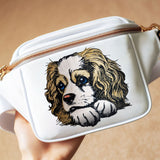 Stickdatei Applikation King Charles Cavalier Spaniel "Lotte" - realistisch - FÜR HELLE & DUNKLE STOFFE