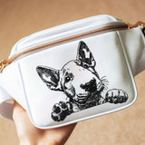 Stickdatei Bullterrier Welpe "Gracie" - realistisch - FÜR HELLE STOFFE