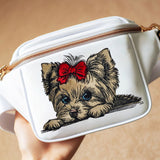 Stickdatei Applikation Yorkshire Terrier "Elsa" - realistisch - FÜR HELLE & DUNKLE STOFFE