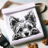 Stickdatei Yorkshire Terrier "Lucy" - realistisch - FÜR HELLE STOFFE